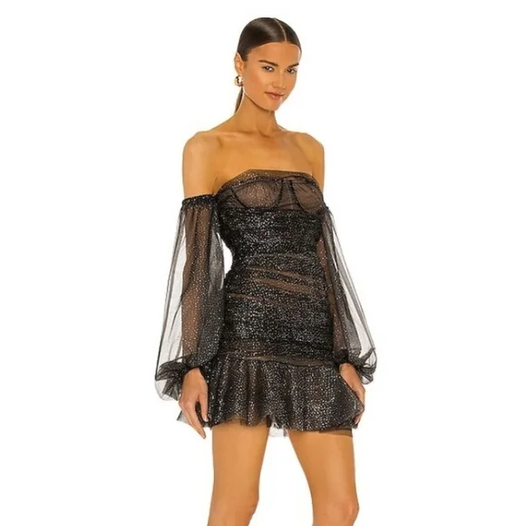Bronx and Banco black tulle mini corset dress - Picture 3 of 10